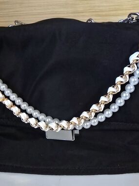 Double Layer Bag Charm Wrist Strap Keychain